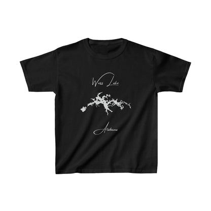 Alabama  Weiss  Lake  Youth  T-shirt  front  position  view  from  front  black.webp