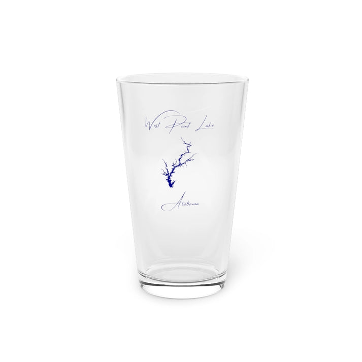 Alabama  West  Point  Lake  16oz  Pint  Glass  front  position  view  from  front  16oz.webp