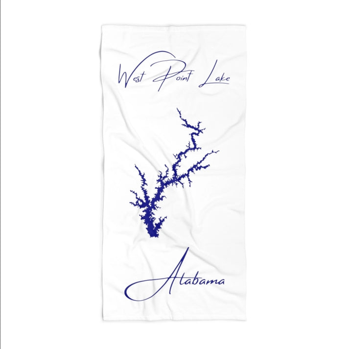 Alabama  West  Point  Lake  Beach  Towel  front  position  view  from  front  36  x  72.webp