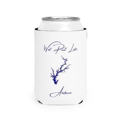 Alabama  West  Point  Lake  Can  Koozie  front  position  view  from  front-2  white.webp