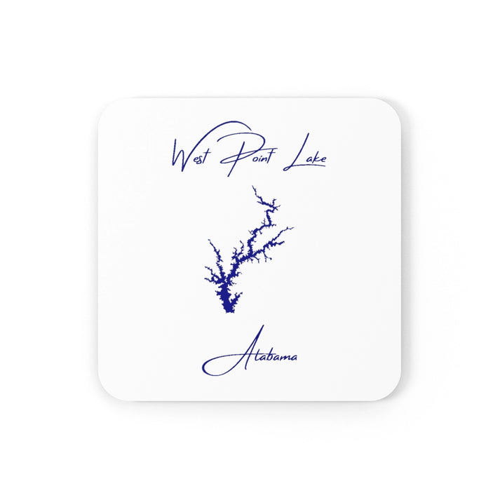 Alabama  West  Point  Lake  Coaster  Set  front  position  view  from  front  3.75  x  3.75.webp