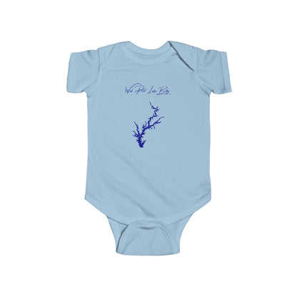 Alabama  West  Point  Lake  Onesie  front  position  view  from  front  light  blue.webp