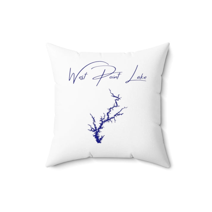 Alabama  West  Point  Lake  Pillow  front  position  view  from  back  16  x  16.webp