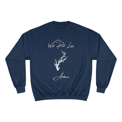 Alabama  West  Point  Lake  Sweatshirt  front  position  view  from  front  navy.webp
