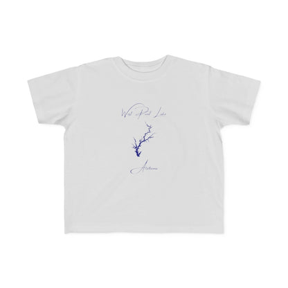 Alabama  West  Point  Lake  Toddler  T-shirt  front  position  view  from  front  silver.webp