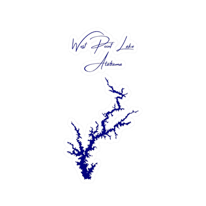 Alabama  West  Point  Lake  Vinyl  Decal  other  position  view  from  front  4  x  6.webp