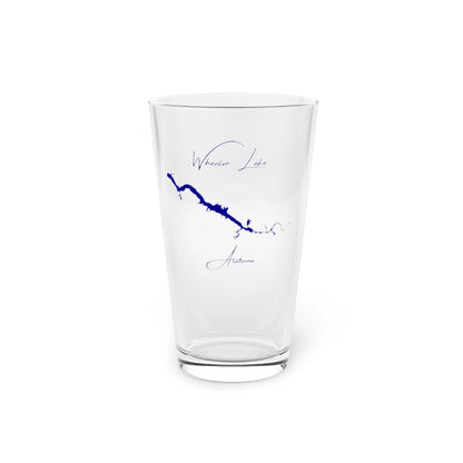 Alabama  Wheeler  Lake  16oz  Pint  Glass  front  position  view  from  front  16oz.webp