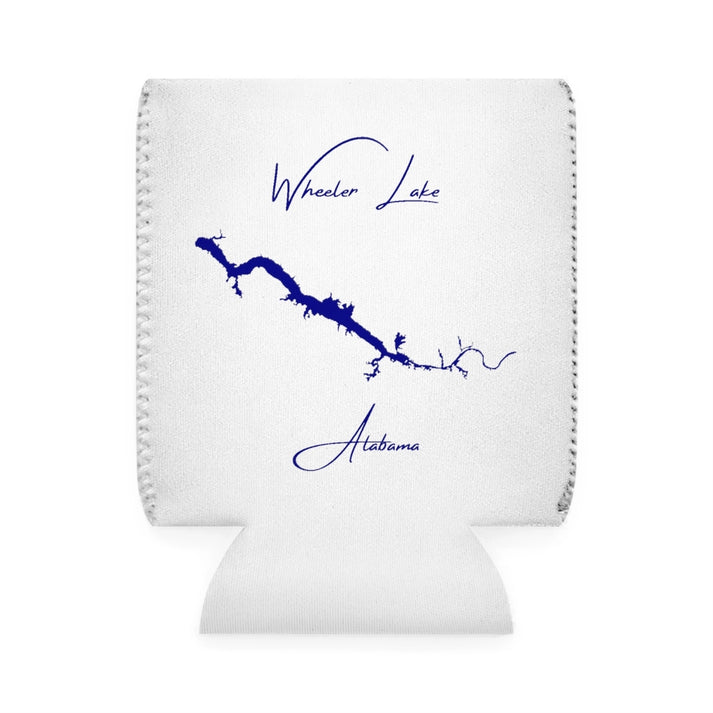 Alabama  Wheeler  Lake  Can  Koozie  front  position  view  from  front-1  white.webp