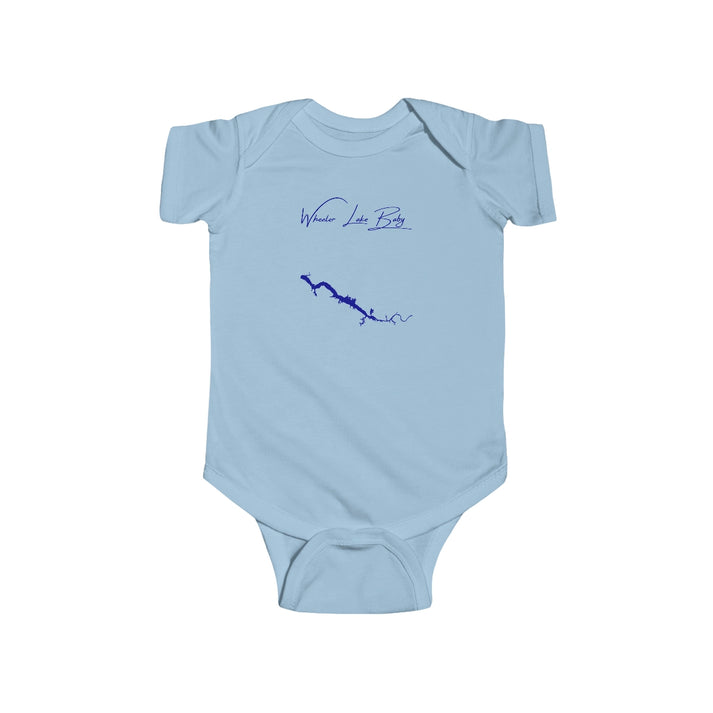 Alabama  Wheeler  Lake  Onesie  front  position  view  from  front  light  blue.webp