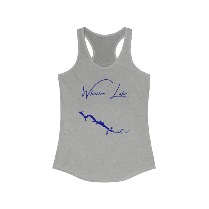 Alabama  Wheeler  Lake  Racerback-Tank  front  position  view  from  front  heather  grey.webp