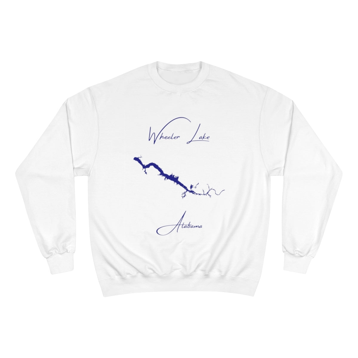 Alabama  Wheeler  Lake  Sweatshirt  front  position  view  from  front  white.webp