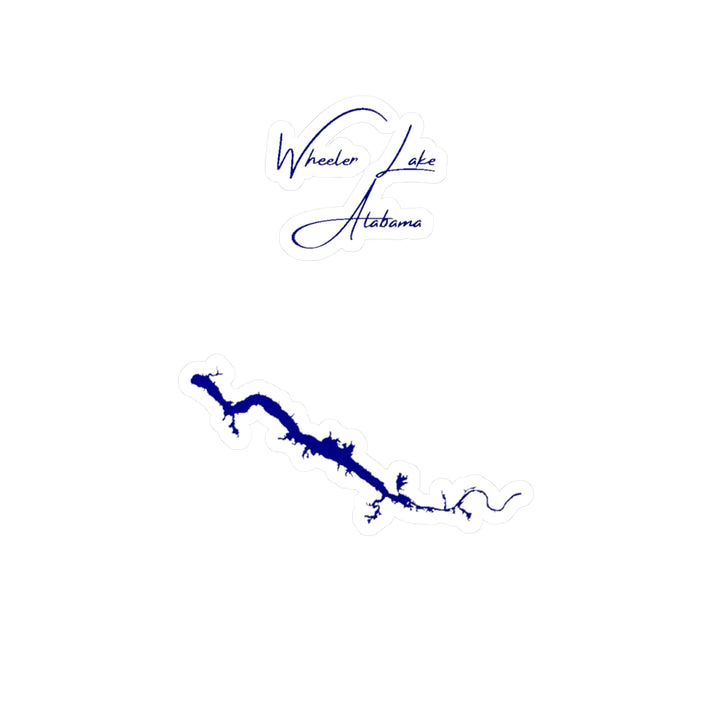 Alabama  Wheeler  Lake  Vinyl  Decal  other  position  view  from  front  4  x  6.webp