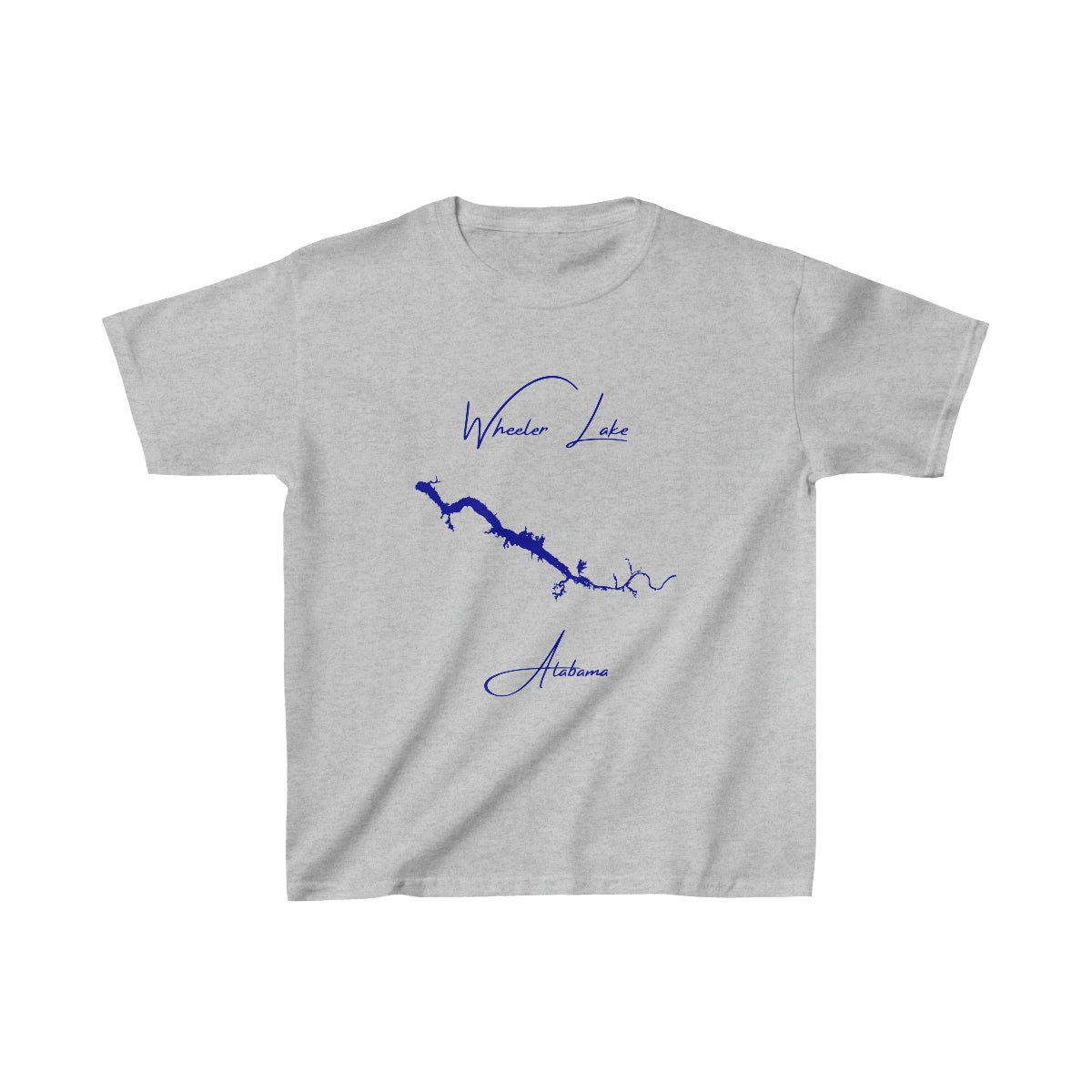 Alabama  Wheeler  Lake  Youth  T-shirt  front  position  view  from  front  sport  grey.webp