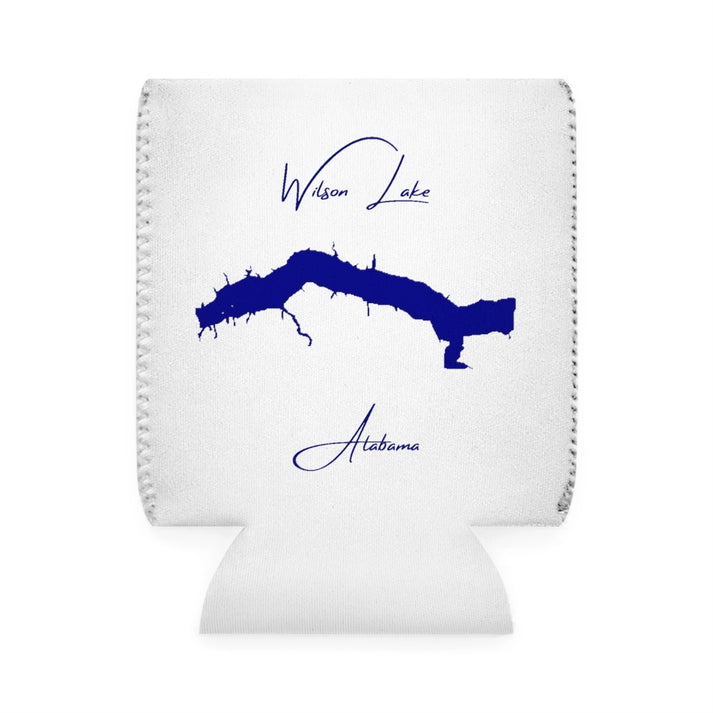 Alabama  Wilson  Lake  Can  Koozie  front  position  view  from  front-1  white.webp