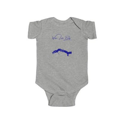 Alabama  Wilson  Lake  Onesie  front  position  view  from  front  heather.webp