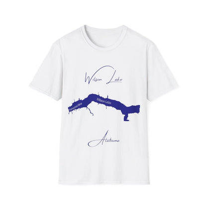 Alabama  Wilson  Lake  T-shirt  front  position  view  from  front  white.webp