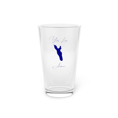 Alabama  Yates  Lake  16oz  Pint  Glass  front  position  view  from  front  16oz.webp