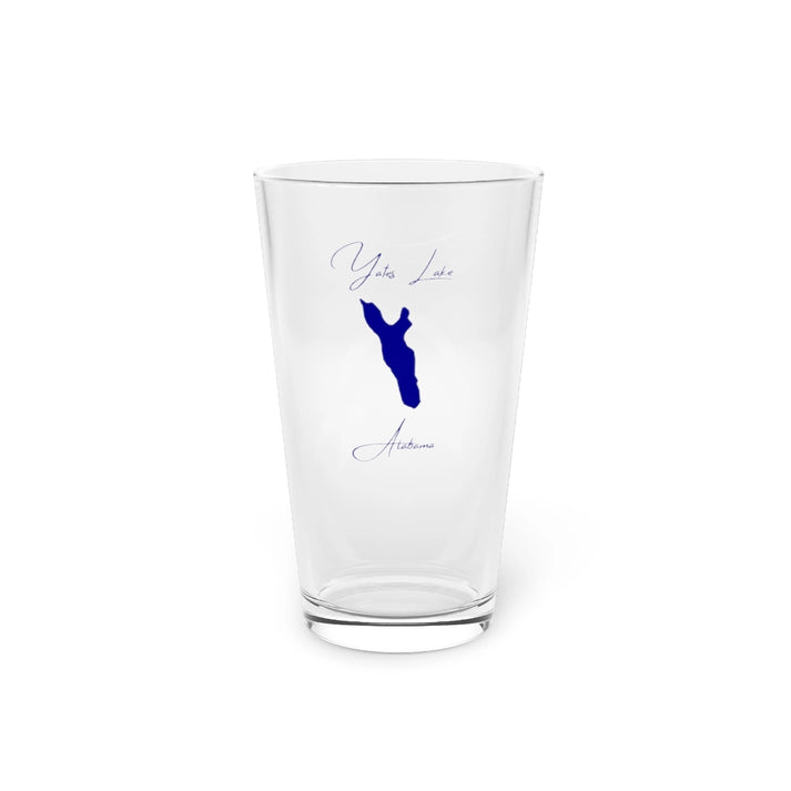 Alabama  Yates  Lake  16oz  Pint  Glass  front  position  view  from  front  16oz.webp