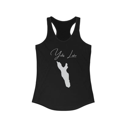 Alabama  Yates  Lake  Racerback-Tank  front  position  view  from  front  solid  black.webp