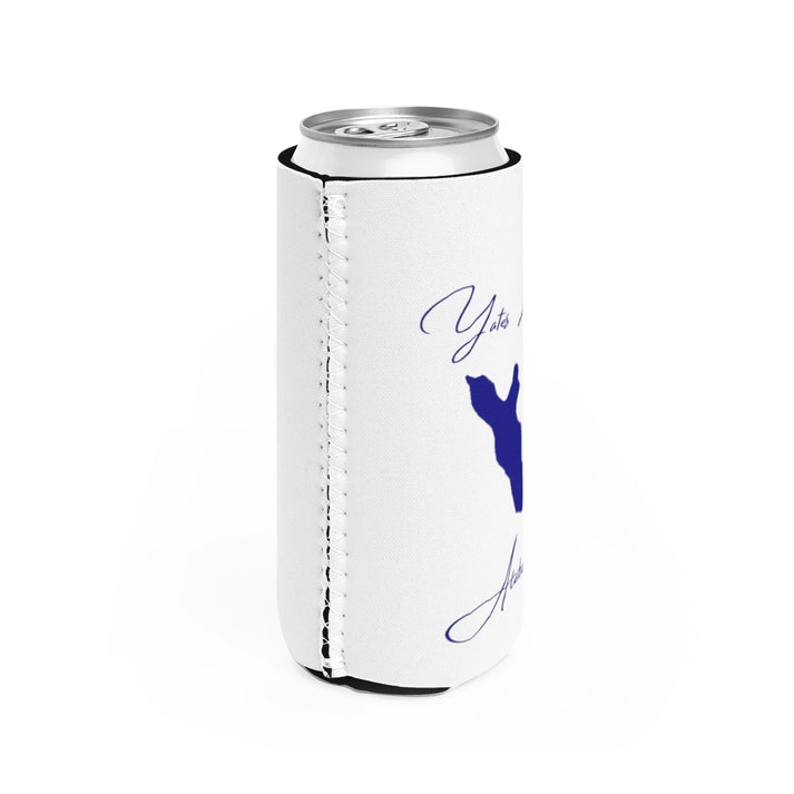 Alabama  Yates  Lake  Slim  Can  Koozie  all  position  view  from  right  white.webp