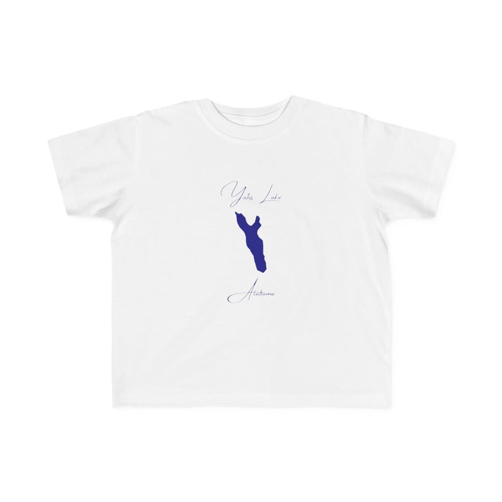 Alabama  Yates  Lake  Toddler  T-shirt  front  position  view  from  front  white.webp