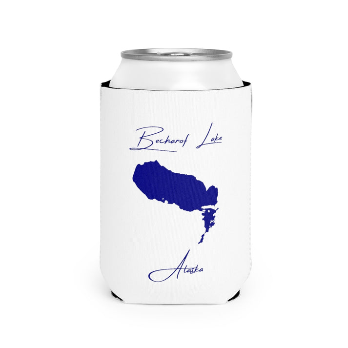 Alaska  Becharof  Lake  Can  Koozie  front  position  view  from  front-2  white