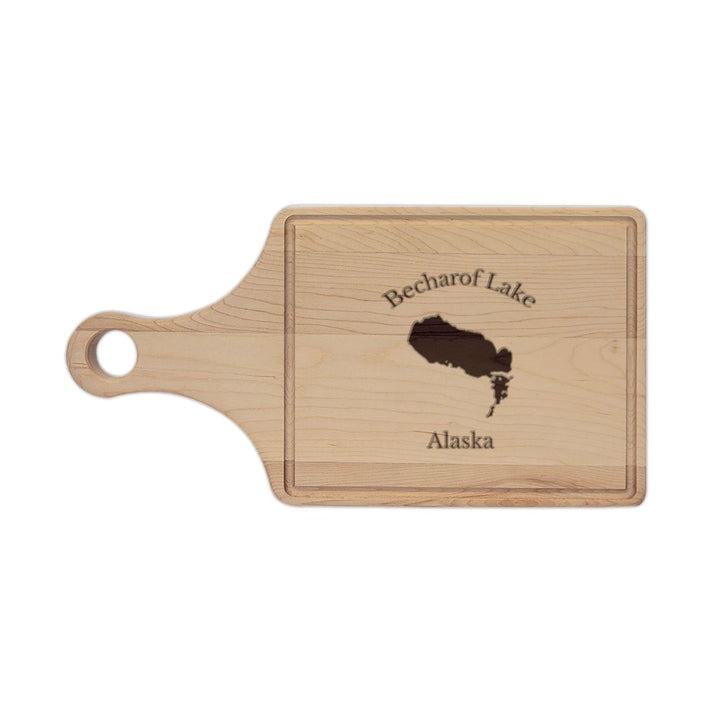 Alaska  Becharof  Lake  Engraved  Cutting  Board  front  position  view  from  front  maple.webp