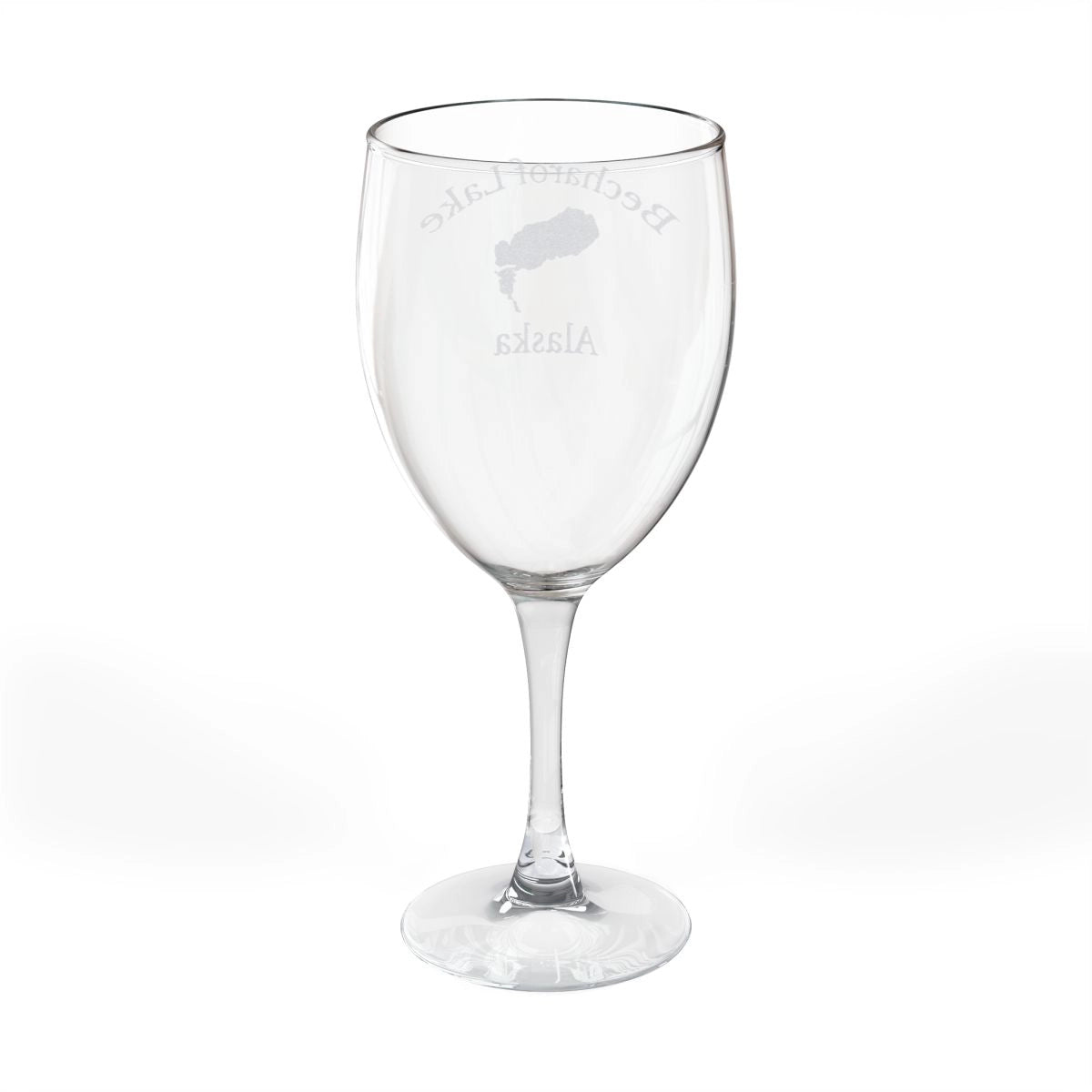 Alaska  Becharof  Lake  Engraved  Wine  Glass  other  position  view  from  back  10.5oz.webp
