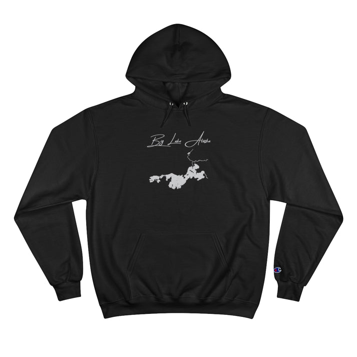 Alaska  Big  Lake  Hoodie  front  position  view  from  front  black.webp