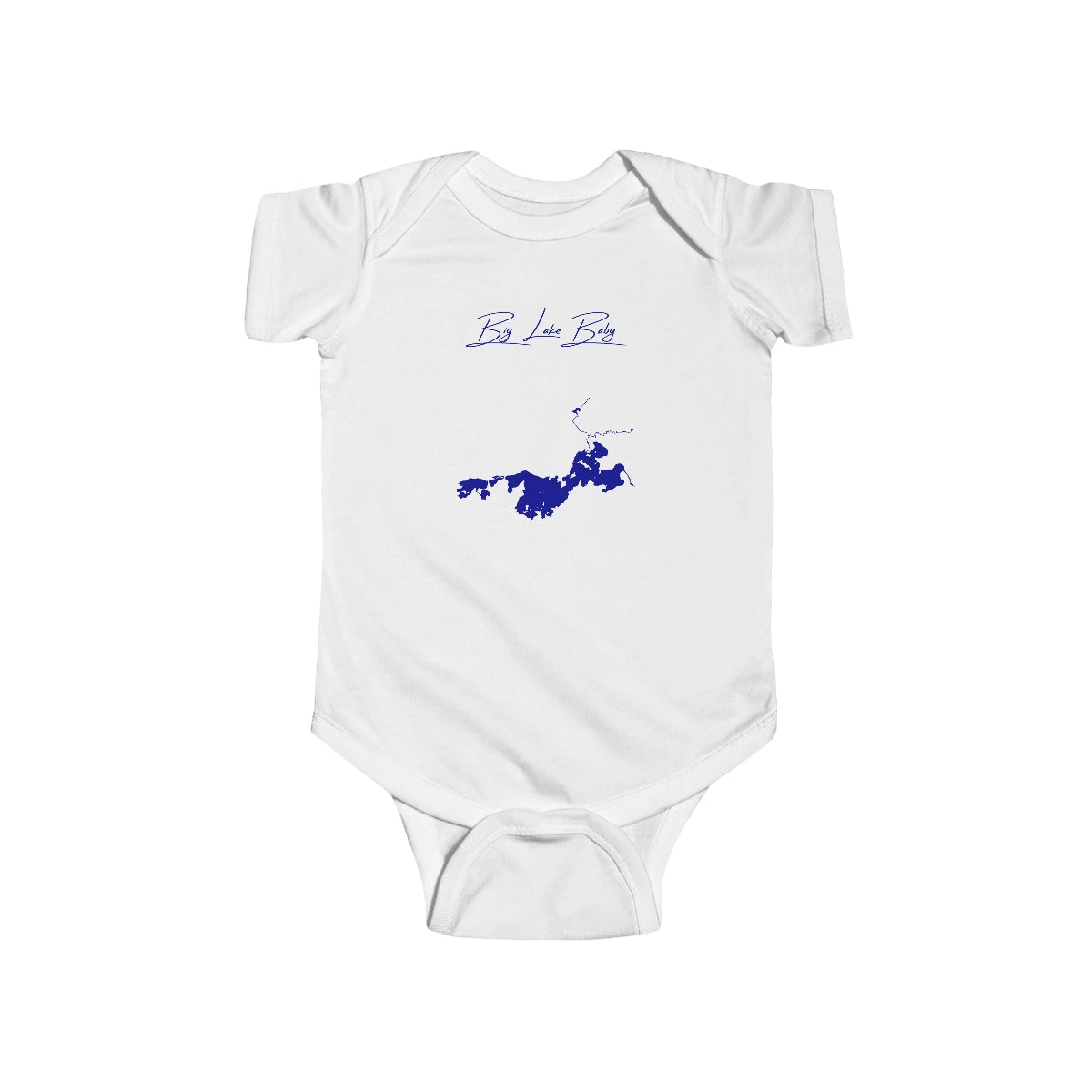 Alaska  Big  Lake  Onesie  front  position  view  from  front  white.webp