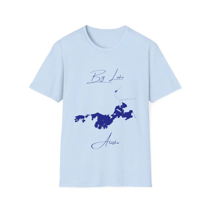 Alaska  Big  Lake  T-shirt  front  position  view  from  front  light  blue.webp