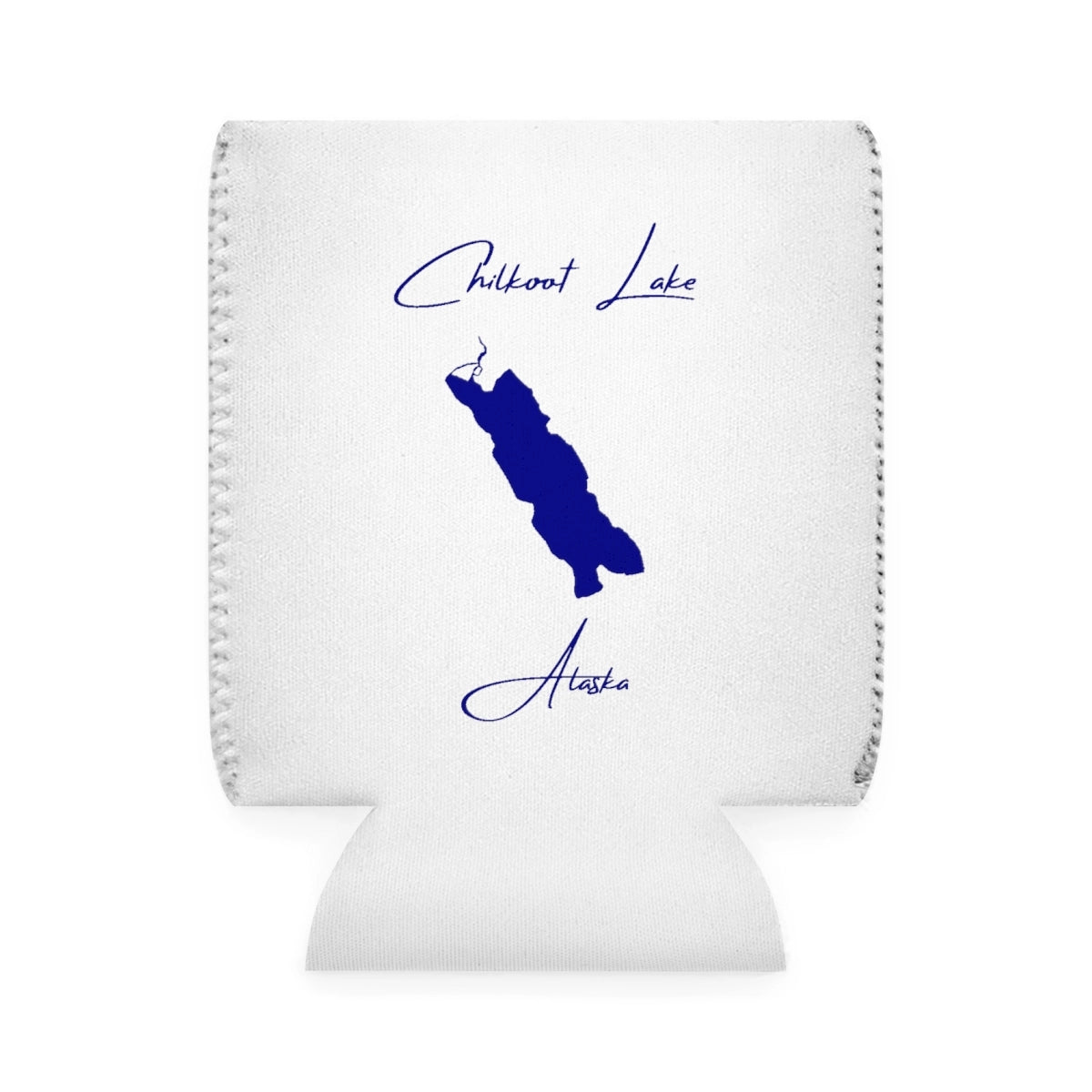 Alaska  Chilkoot  Lake  Can  Koozie  front  position  view  from  front-1  white.webp