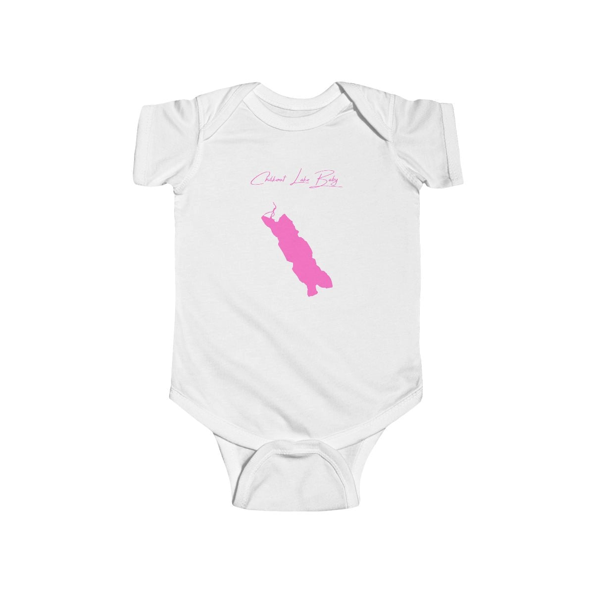 Alaska  Chilkoot  Lake  Onesie  front  position  view  from  front  white.webp