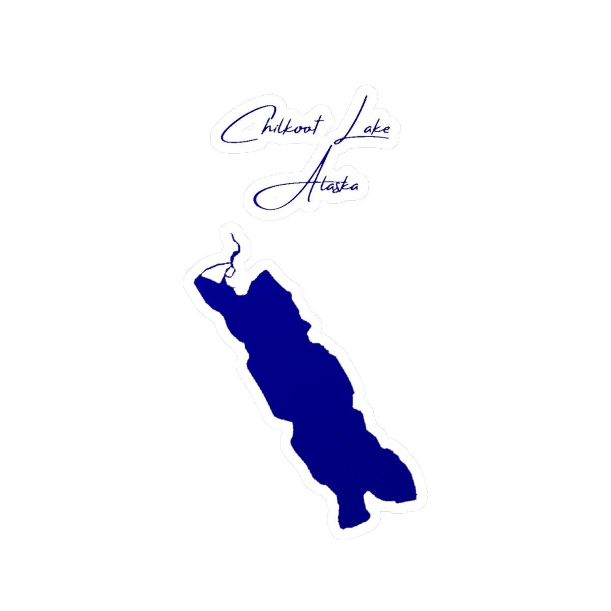 Alaska  Chilkoot  Lake  Vinyl  Decal  other  position  view  from  front  4  x  6.webp