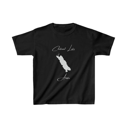 Alaska  Chilkoot  Lake  Youth  T-shirt  front  position  view  from  front  black.webp