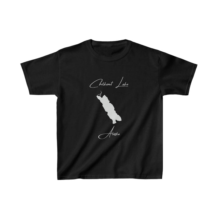 Alaska  Chilkoot  Lake  Youth  T-shirt  front  position  view  from  front  black.webp