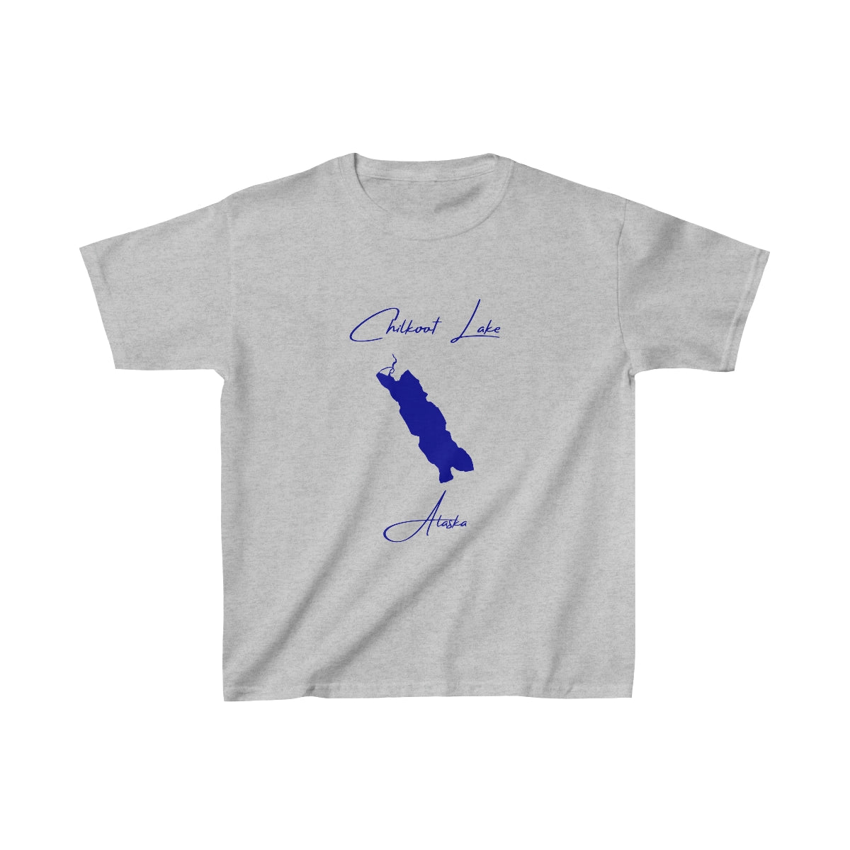 Alaska  Chilkoot  Lake  Youth  T-shirt  front  position  view  from  front  sport  grey.webp