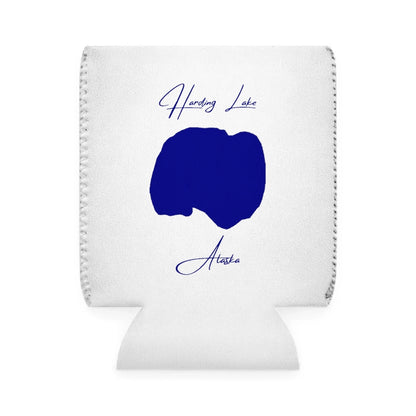 Alaska  Harding  Lake  Can  Koozie  front  position  view  from  front-1  white.webp
