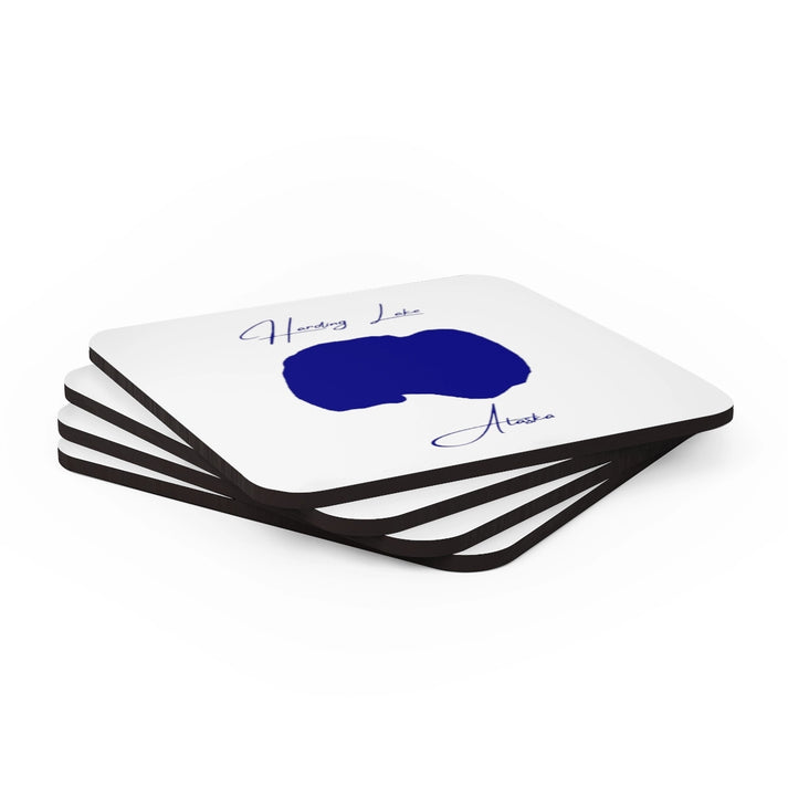 Alaska  Harding  Lake  Coaster  Set  front  position  view  from  stacked  3.75  x  3.75.webp