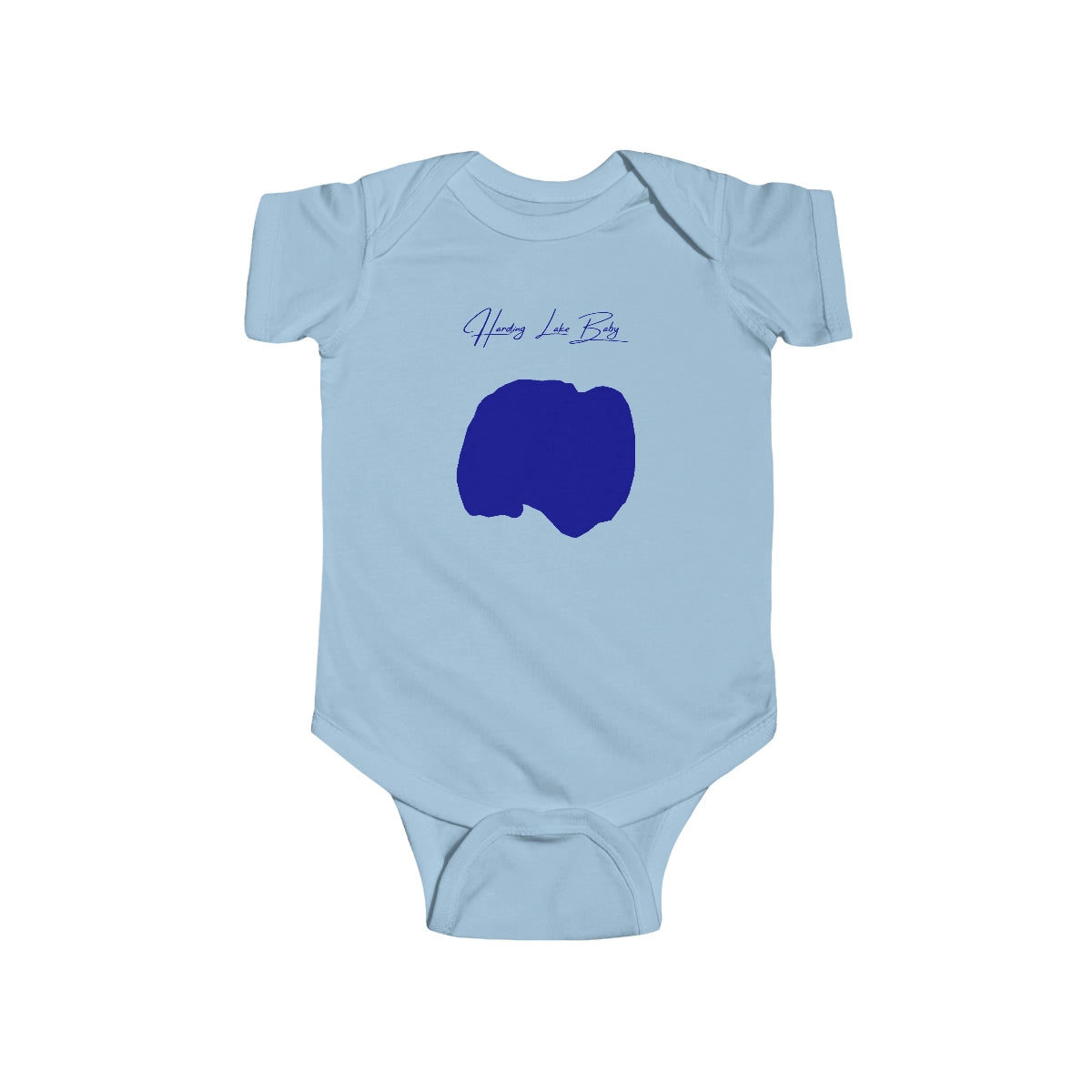 Alaska  Harding  Lake  Onesie  front  position  view  from  front  light  blue.webp