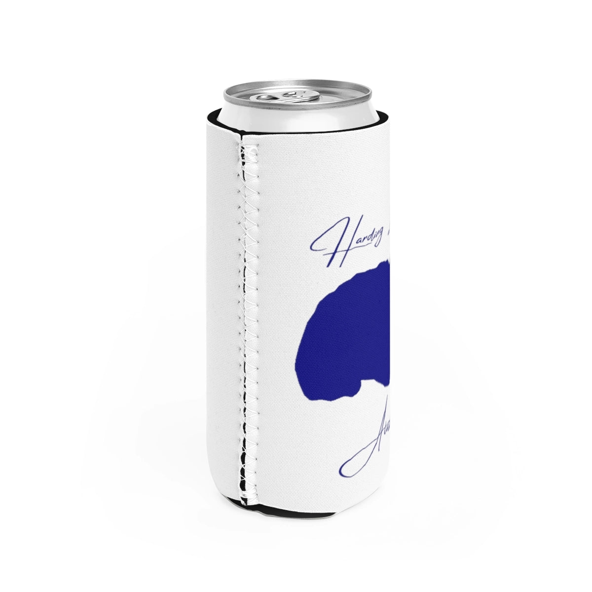 Alaska  Harding  Lake  Slim  Can  Koozie  all  position  view  from  right  white.webp