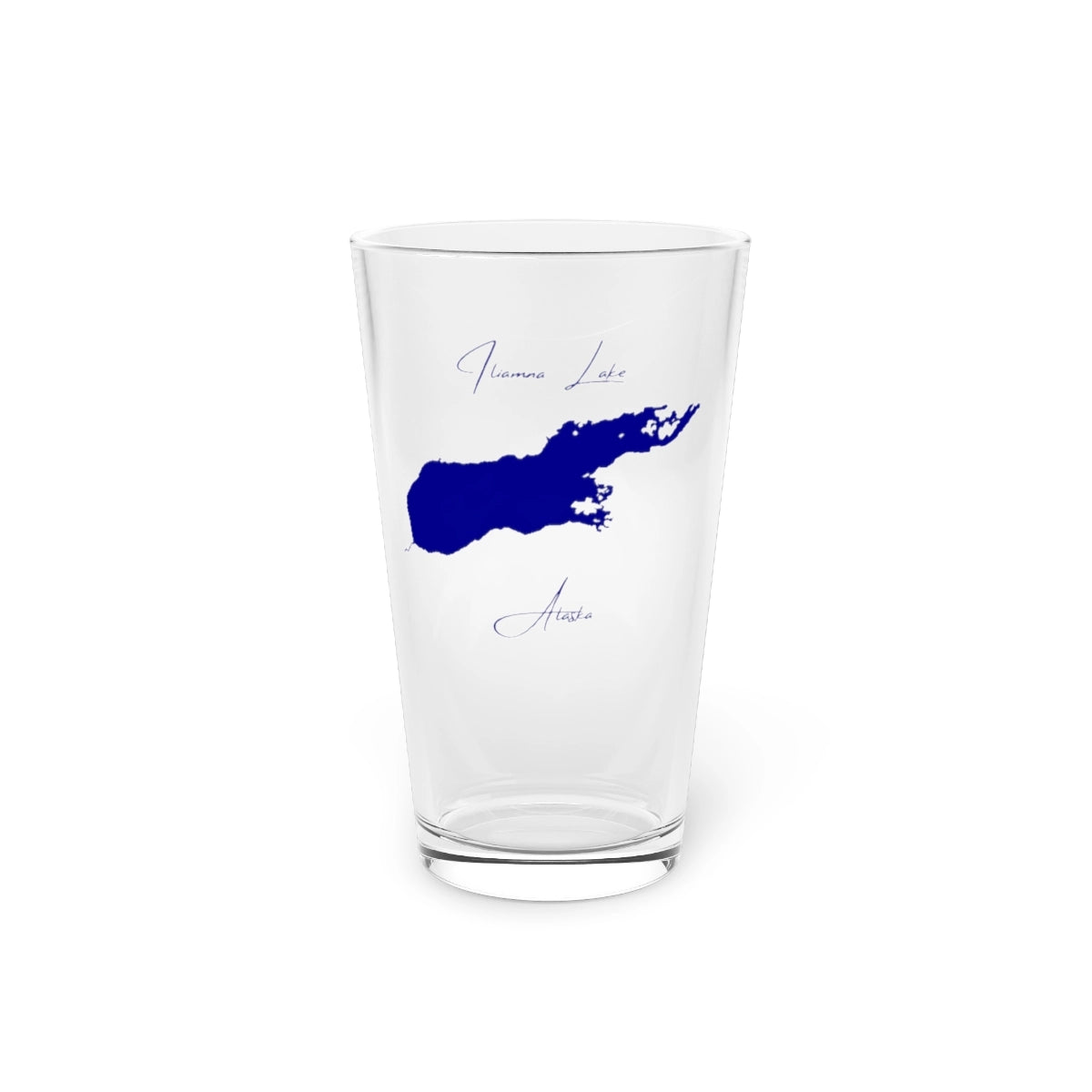 Alaska  Iliamna  Lake  16oz  Pint  Glass  front  position  view  from  front  16oz.webp