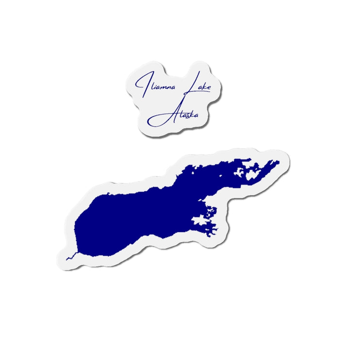 Alaska  Iliamna  Lake  Die  Cut  Magnet  front  position  view  from  front  4  x  4.webp