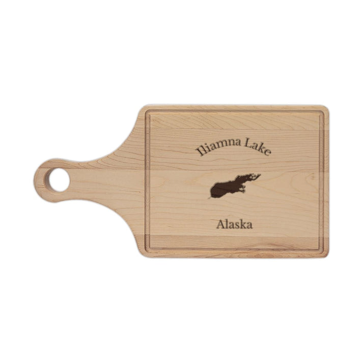 Alaska  Iliamna  Lake  Engraved  Cutting  Board  front  position  view  from  front  maple.webp