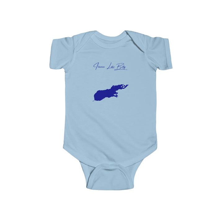 Alaska  Iliamna  Lake  Onesie  front  position  view  from  front  light  blue.webp