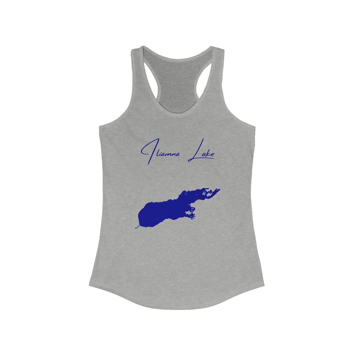 Alaska  Iliamna  Lake  Racerback-Tank  front  position  view  from  front  heather  grey.webp