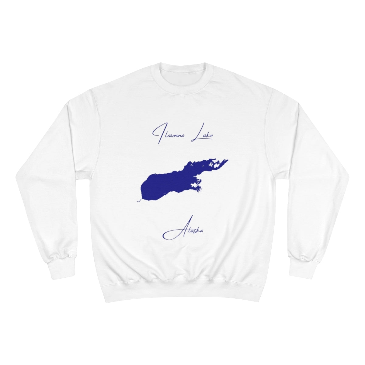 Alaska  Iliamna  Lake  Sweatshirt  front  position  view  from  front  white.webp