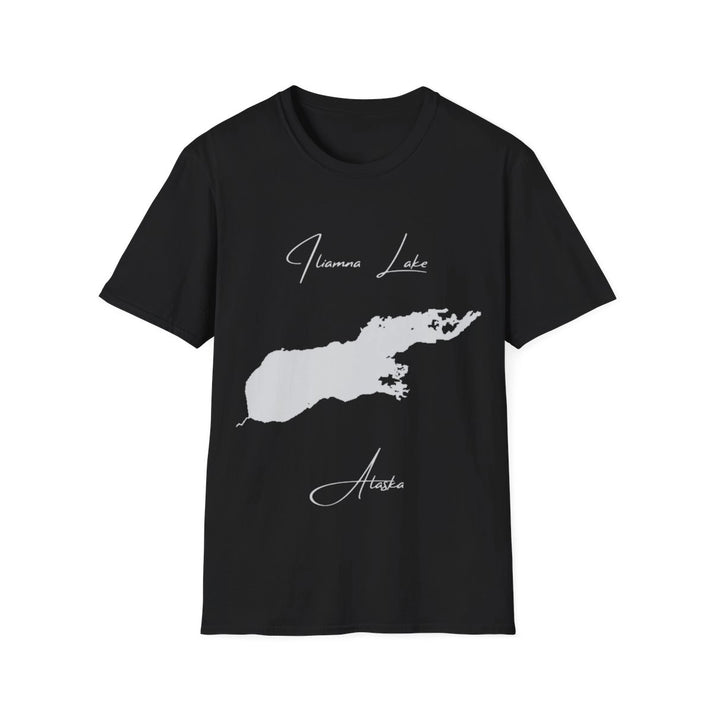 Alaska  Iliamna  Lake  T-shirt  front  position  view  from  front  black.webp