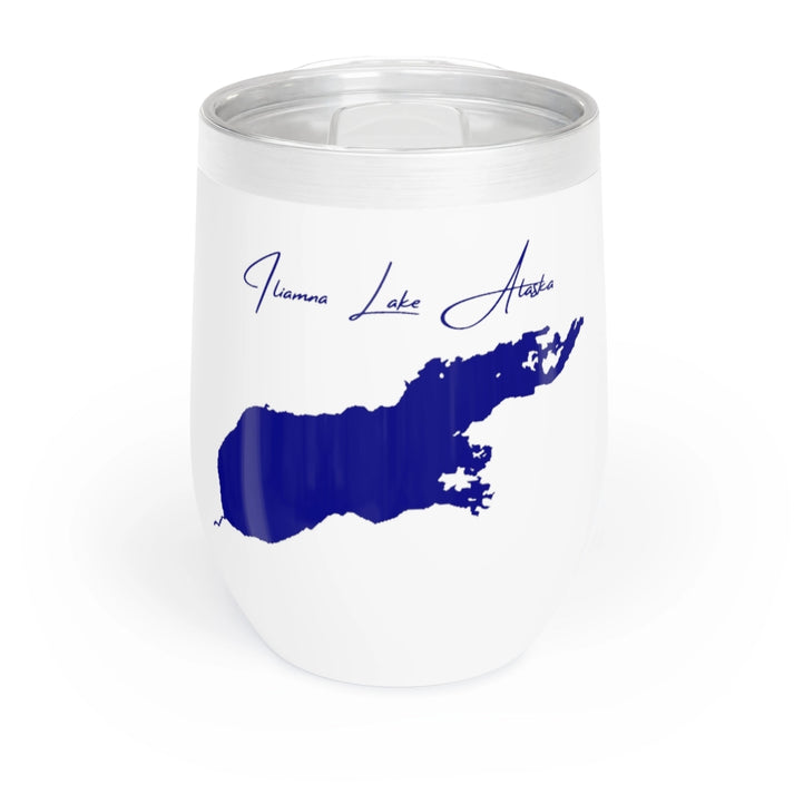 Alaska  Iliamna  Lake  Wine  Tumbler  front  position  view  from  front  white.webp