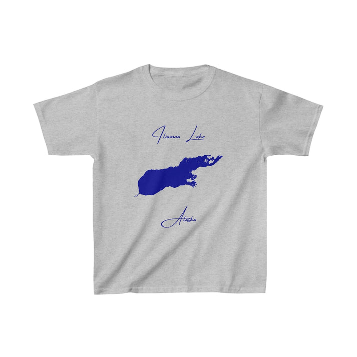 Alaska  Iliamna  Lake  Youth  T-shirt  front  position  view  from  front  sport  grey.webp